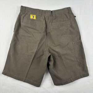 Vintage Duck Head Canvas Carpenter Utility Shorts Olive Green Mens Sz 32 Cotton